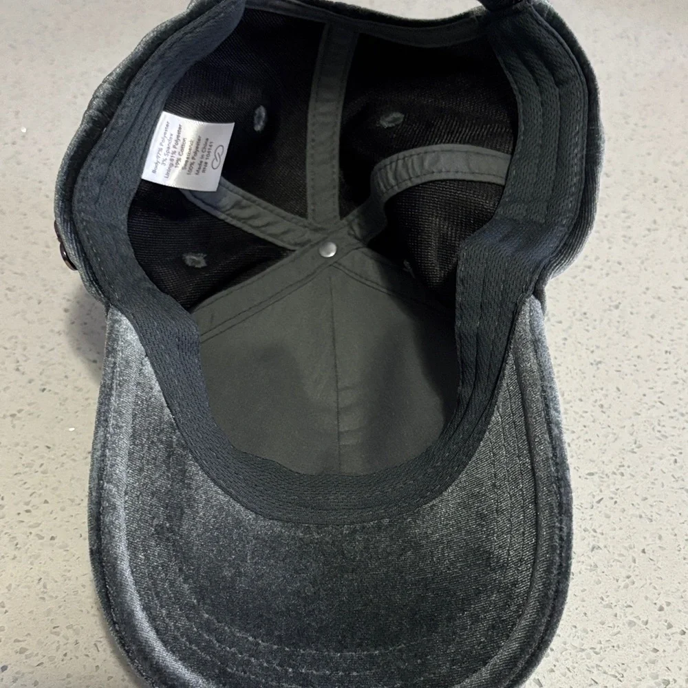 CALIA by Carrie Underwood Charcoal Velvet Baseball Hat